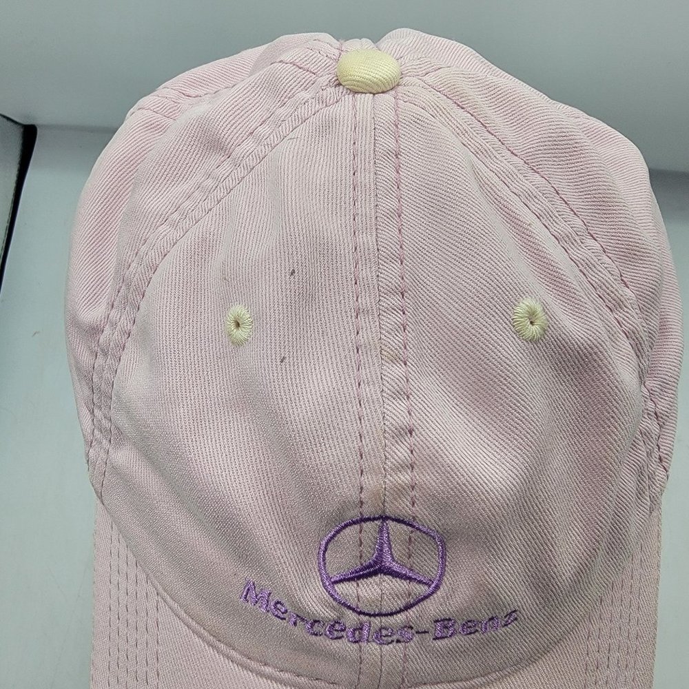 Ivory Mercedes Benz Womens Pink Athletic Hat Casual Adjustable Outdoors Cars - Picture 6 of 9